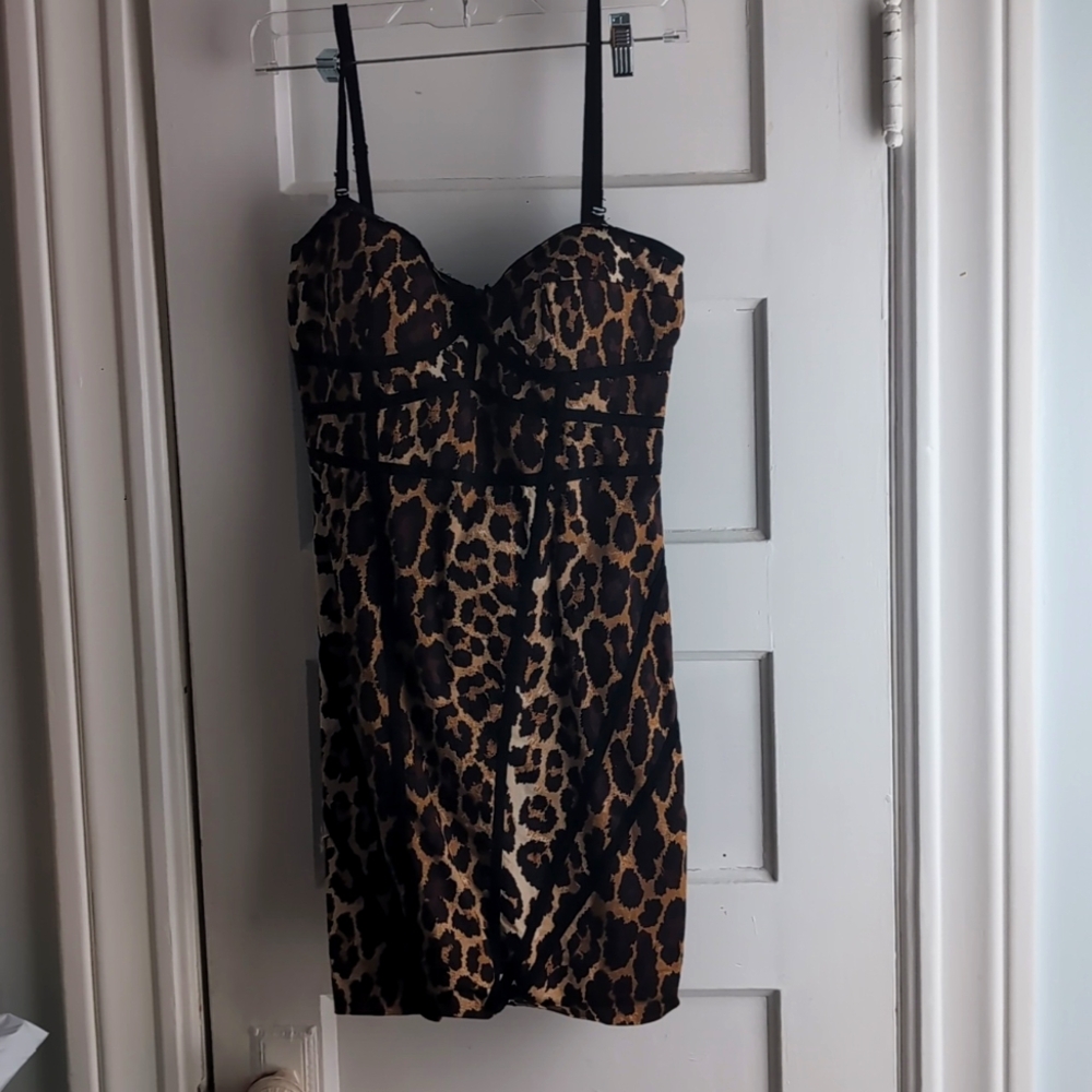 Sofia by Sofia Vergara Bodycon cheetah print dress